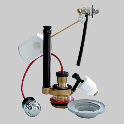 Meccanismo Di Scarico In Ottone Attacco Laterale Con Pulsante Tremolada