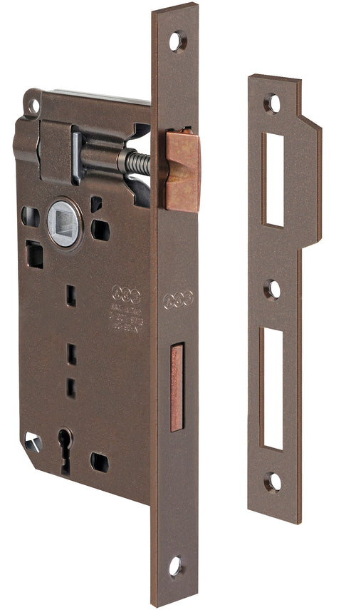 Patent Serratura Bronzata Agb Q.8/70 50 Mm- Alban Giacomo- 5,0 Pz