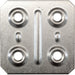 Piastrina Quadra 4 Fori 40X40 Mm Zincata**- 200,0 Pz