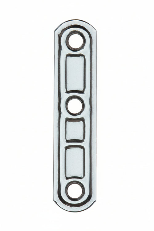 Piastra 163/In Lastrina Diritta Inox 4 Fori 60 Mm- Aldeghi Luigi Spa- 20,0 Pz