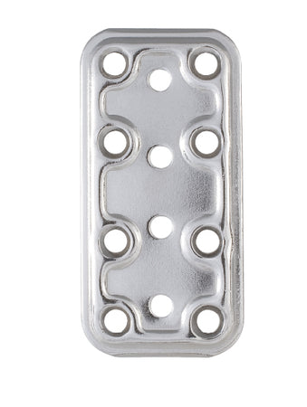 Piastra 745/In Diritta Inox 40X80 Mm- Aldeghi Luigi Spa- 5,0 Pz