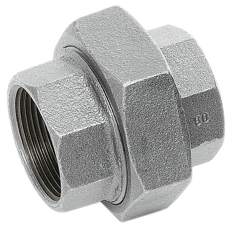 Bocchettone 3 Pz S/S Ghisa Zincata D 1.1/2 340- Amaflex- 1,0 Confezione