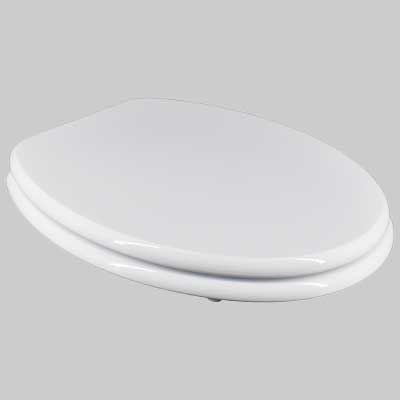 Sedile Mdf Poliesterato M108 Bianco Coprivaso Copriwater Seba