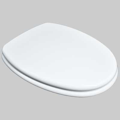 Sedile Mdf Poliesterato M126 Bianco Coprivaso Copriwater Seba