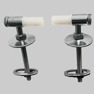 Coppia Cerniera Beta Universale Fissa Basculante Cromata Made In Italy