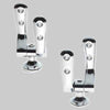 Coppia Cerniera Fissa Cromata Made In Italy