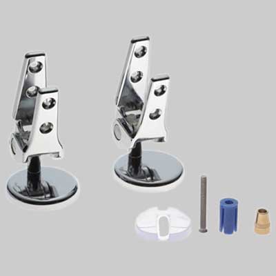 Coppia Cerniere Sovrapposta Espansione Cromata Made In Italy