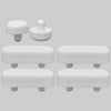 Kit Paracolpo 2 Perni - H. 10 Mm - 54 - 1 Confezioni - Made In Italy