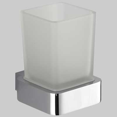 Portabicchiere Mary Cromo Vetro Cardinale