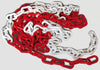 Catena Plastica Bianco Rosso D 6 Mm Da 25 M- 1,0 Confezione