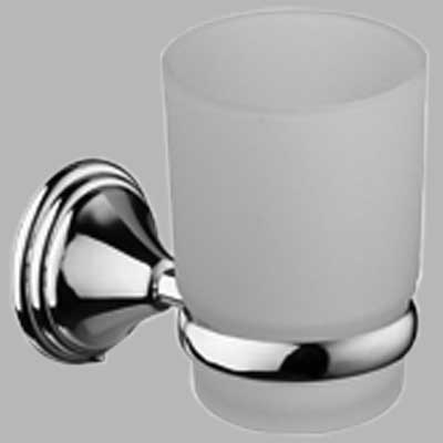 Portabicchiere Sara Cromo Vetro Cardinale