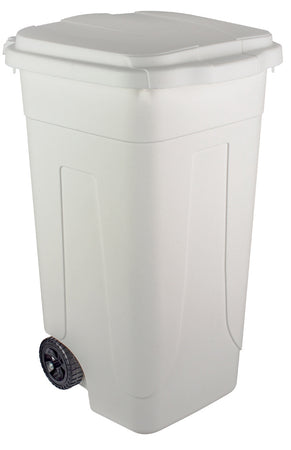 Pattumiera 80 L C/Ruote Bianco- 1,0 Pz