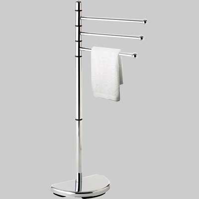 Piantana Portasalviette Hibiscus Cromato L.30 X P.36,5 X H.90,5 Cm Gedy