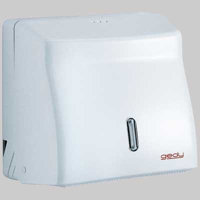 Distributore Salviette Di Carta Piegate O A Rotolo Abs Bianco Gedy