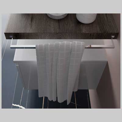 Porta Asciugamani In Metallo Cromato Cm 40 Savinidue