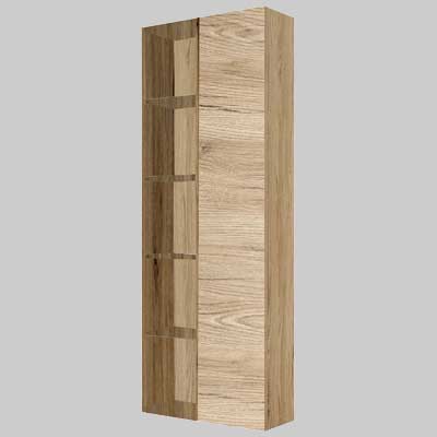 Colonna Doppia Sospesa 160 Quercia Naturale 1 Anta + Vani Savini