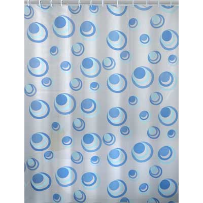 Tenda Doccia Orbita Pvc 240X200 Azzurro Gedy