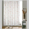 Tenda Doccia Caffe' Tessuto 120X200 Bianco/Beige/Marrone Gedy
