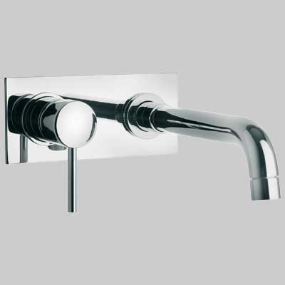 Monocomando Lavabo A Muro Disco Cromo Paini