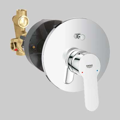 Monocomando Doccia Incasso Con Deviatore Bauedge Cromo Grohe