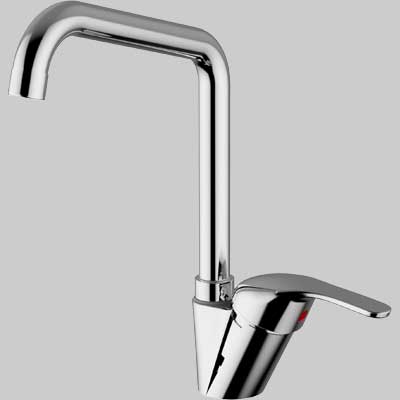 Miscelatore Lavello Tone A Canna Alta Cromo Teorema