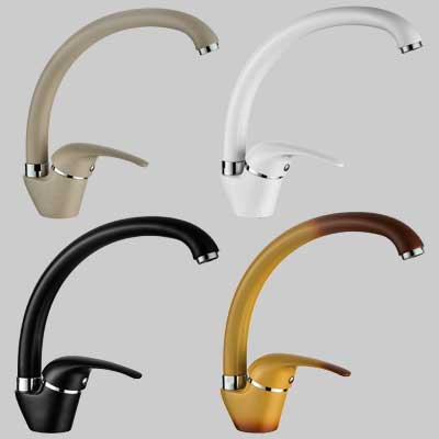 Monocomando Lavello America Bocca Alta Bianco Cardinale