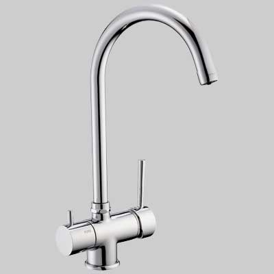 Monocomando Lavello Bocca Alta 3 Vie Acqua Potabile Cromo Porta & Bini