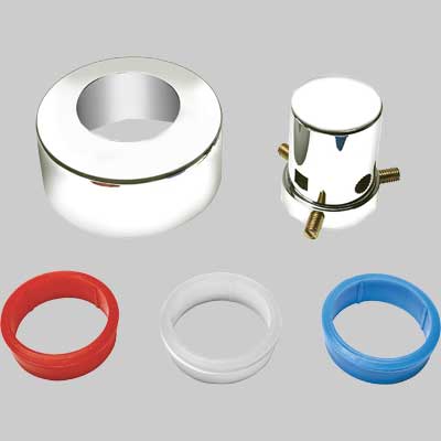 Cappuccio Universale Per Rubinetti E Valvole A Sfera Ad Incasso Rosso Trasparente Blu Made In Italy