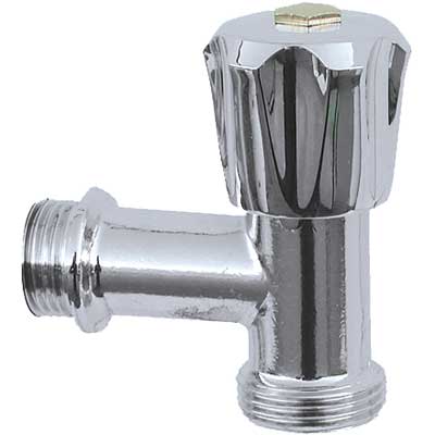 Rubinetto Per Lavatrice A Squadra A Vitone 1/2X3/4 Cromato Made In Italy