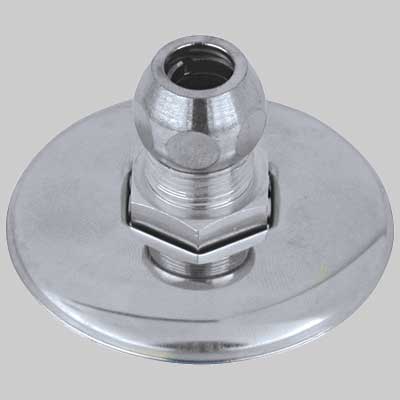 Raccordo Diritto Con Rosone Cromato 10X1/2 Va Albertoni