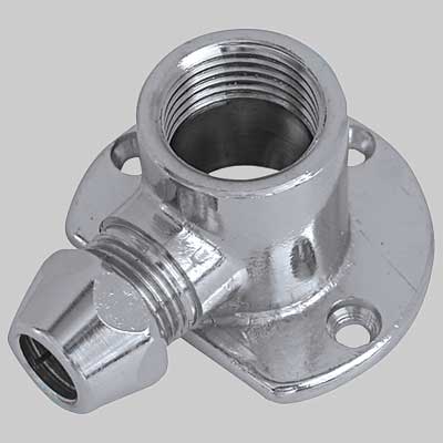 Raccordo Curvo Femmina Con Flangia Cromato 10X1/2 Va Albertoni