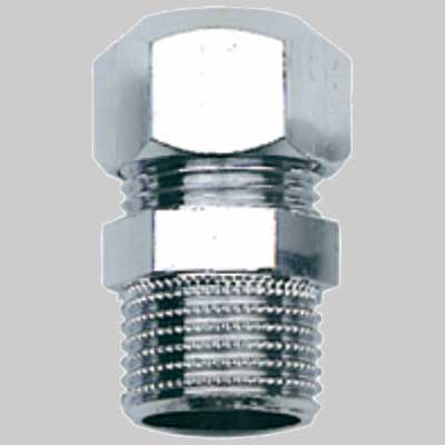 Raccordo Diritto Maschio Ottone Cromato 1/2X3/8 Mm 10 Zagi Rubinetterie