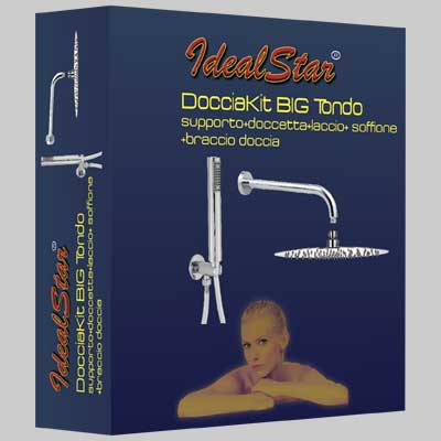 Set Doccia Cromo Tondo Dm 200 Cardinale