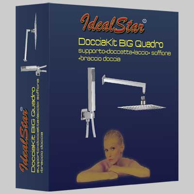 Set Doccia Cromo Quadro 250X250 Cardinale
