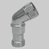 Curva Per Doccia Ottone Cromata 1/2 Made In Italy