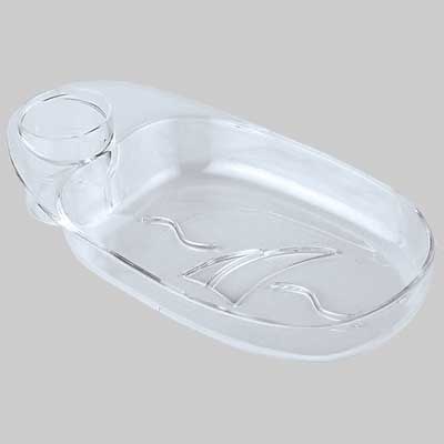 Portasapone Per Asta Saliscendi Trasparente Made In Italy