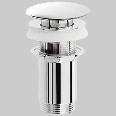 Piletta Per Lavabo Con Tappo A Pressione 11/4 C/Troppo Pieno Made In Italy