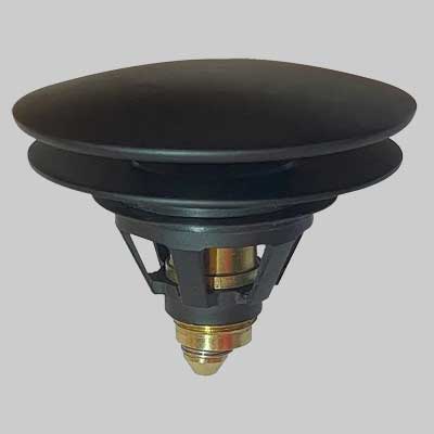 Tappo Salterello Universale Click Clack Nero Opaco Ottone Made In Italy