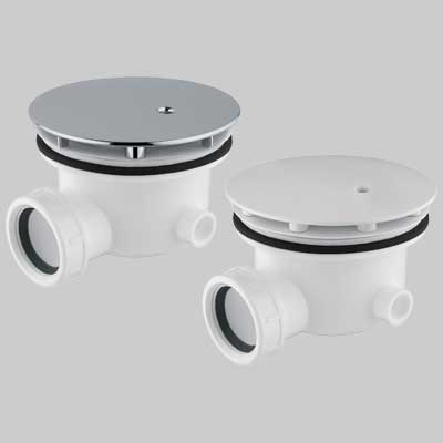 Piletta Per Doccia Minimale Foro 90 Mm 40 X 11/2 Cover Bianca Cgs