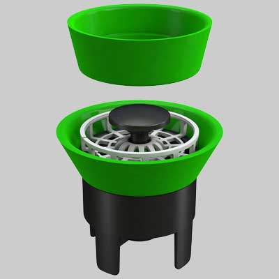 Valvola Anti Odore Ø50 Universale Abs + Silicone Bonomini