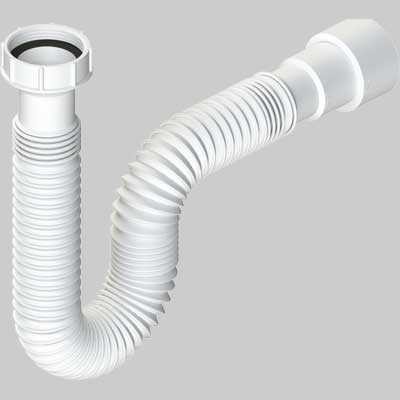 Tubo Flessibile Ed Estensibile Attacco Con Ghiera In Plastica 11/2 Plus Dn 4050 L.B Plast