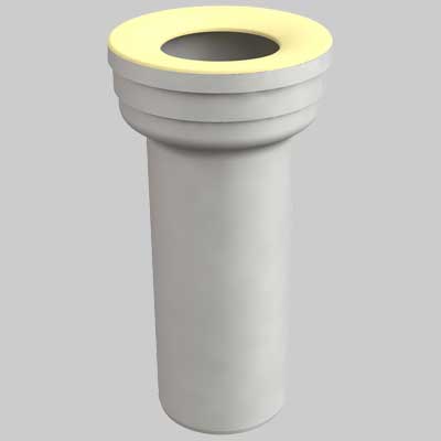 Manicotto Wc Rigido Bianco U. Ø 110 L. 253 Mm Bonomini