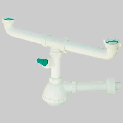 Sifone 'Francia' 2 Vie Con Attacco Lavatrice 11/2 Maryplast