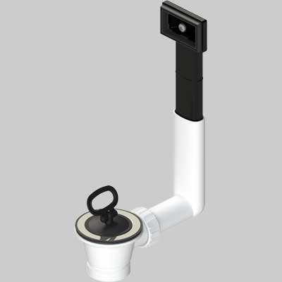 Piletta In Pvc Per Lavelli Inox Con Troppo Pieno 11/2 Ø 70 L.B Plast