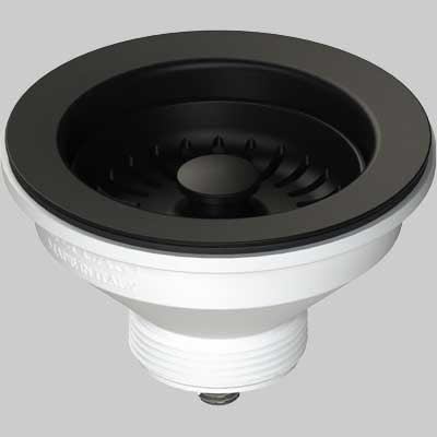 Piletta Per Lavelli Con Tappo Cestello Antracite Ø 114 L.B Plast