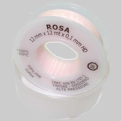 Nastro Teflon Per Vapore E Alte Temperature 19 X 12 X 0,10 Made In Italy