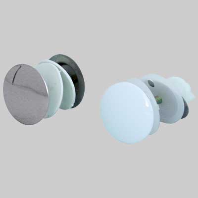 Copriforo In Acciaio - Cromato - 10 Pezzi - Made In Italy