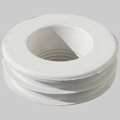 Morsetto Per Wc In Gomma Bianca Mm 60 Per Canotti Ø 30÷32 Made In Italy