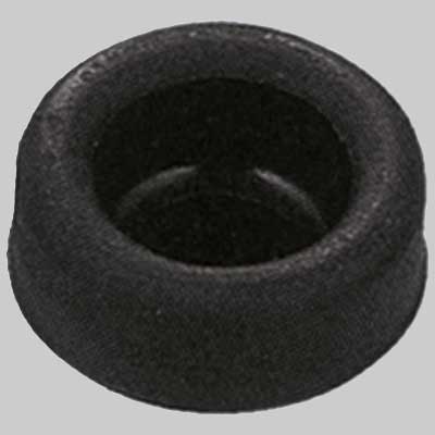 Bimorsetto In Gomma Nera Tubo Ø 40 X Can 26 Mm Made In Italy