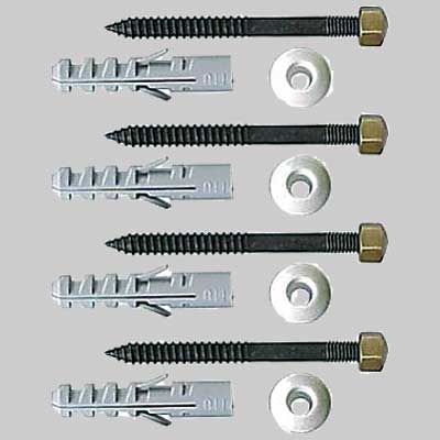 Kit Fissaggi Vaso/Bidet Bronzati 6 X 80 Made In Italy